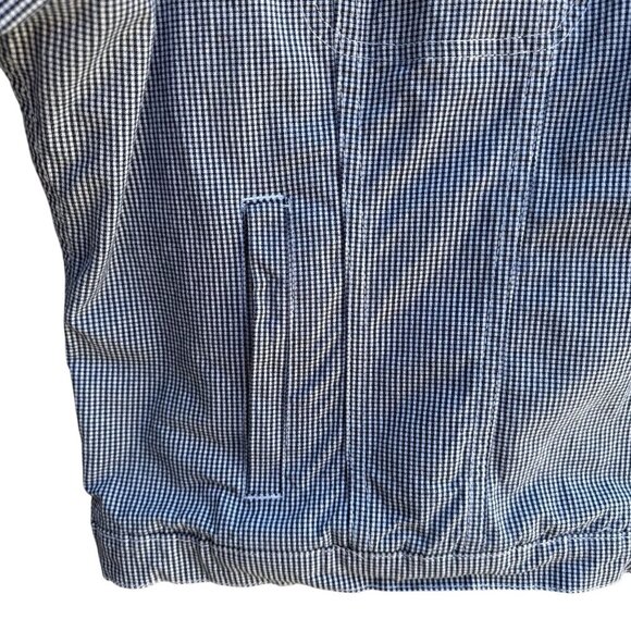 CST Blues Vintage Womens Gingham Button-Front Stretch Preppy Cropped Jacket 28 - Picture 6 of 9